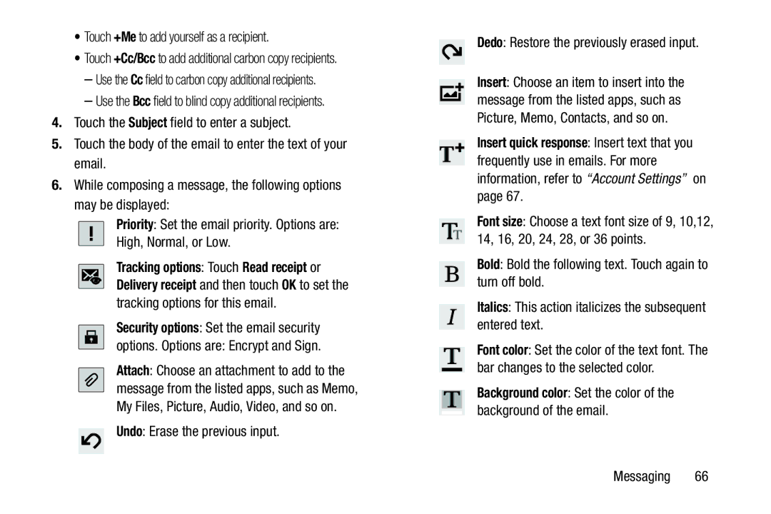 Samsung GT-P3113 user manual Messaging 