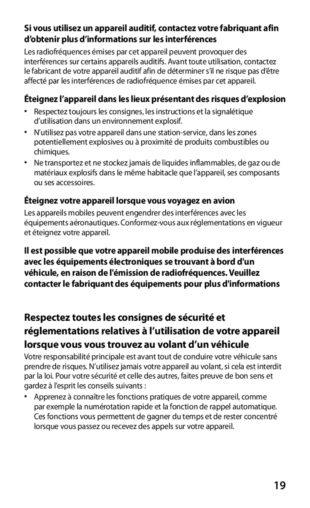 Samsung GT-P5100TSABOG, GT-P5100TSAXEF, GT-P5100TSAFTM, GT-P5100TSEXEF Éteignez votre appareil lorsque vous voyagez en avion 