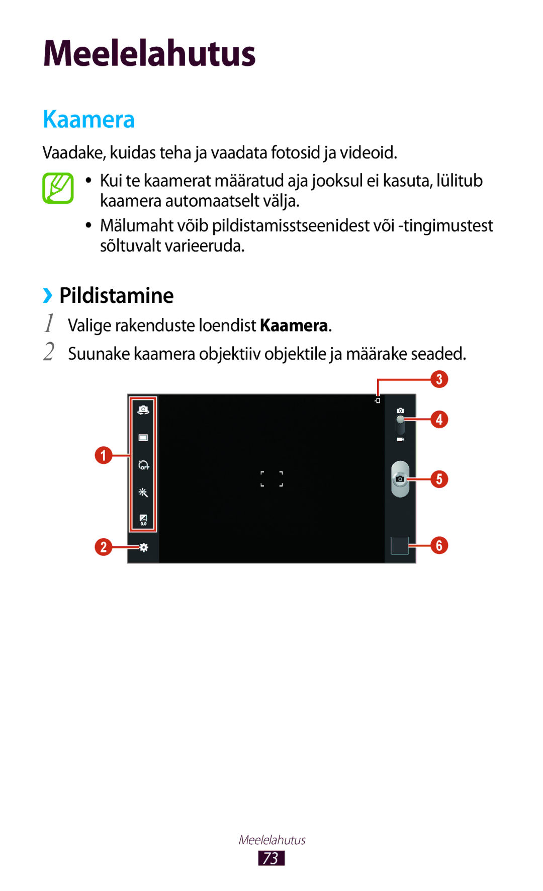 Samsung GT-P5100TSASEB, GT-P5100ZWASEB manual Kaamera, ››Pildistamine 