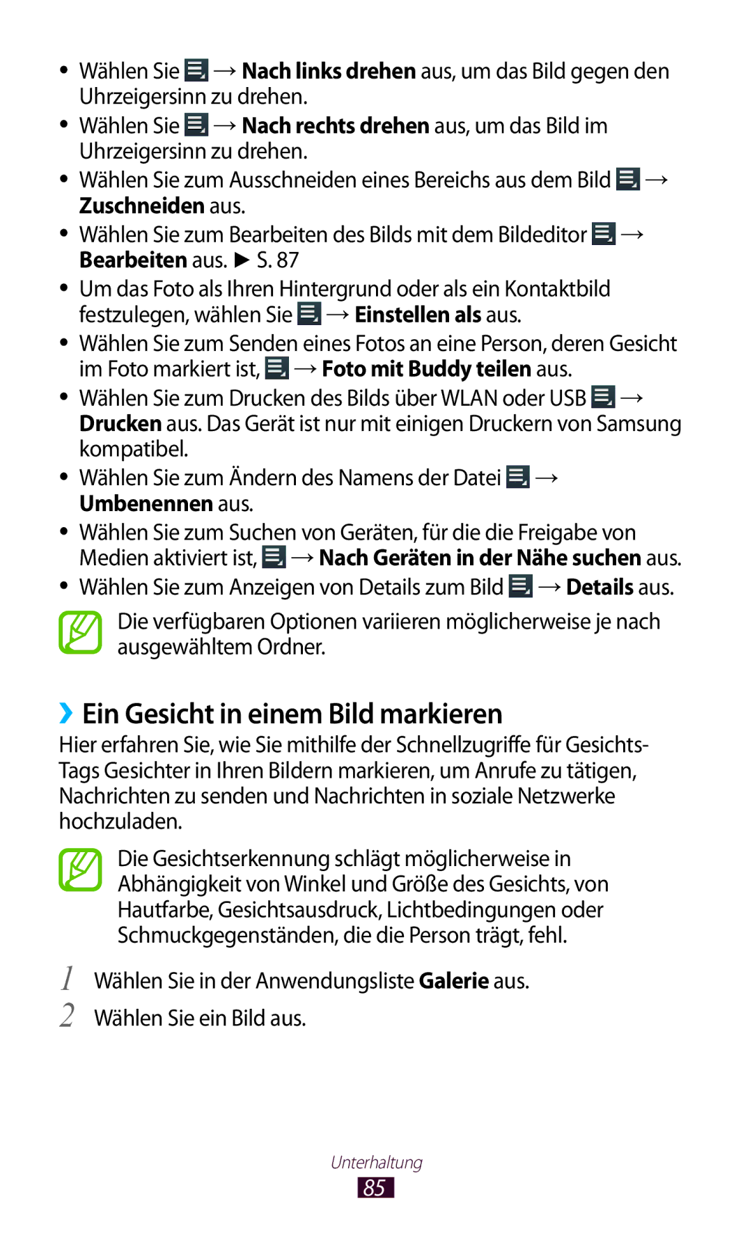 Samsung GT-P5100TSAONE, GT-P5100ZWEATO, GT-P5100ZWAVD2, GT-P5100TSEAUT, GT-P5100TSATMN ››Ein Gesicht in einem Bild markieren 