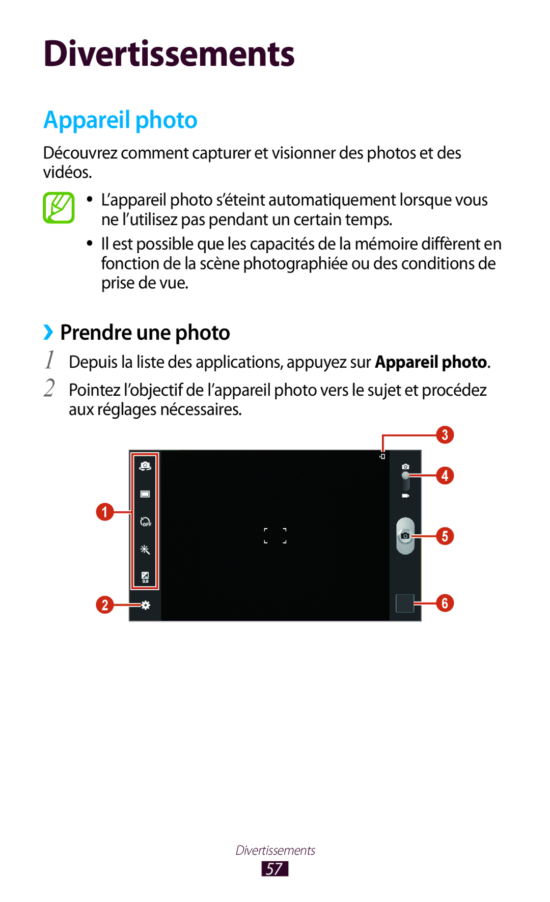 Samsung GT-P5110ZWEXEF, GT-P5110TSABOG, GT-P5110TSASFR, GT-P5110GRAXEF, GT-P5110ZWAXEF Appareil photo, ››Prendre une photo 