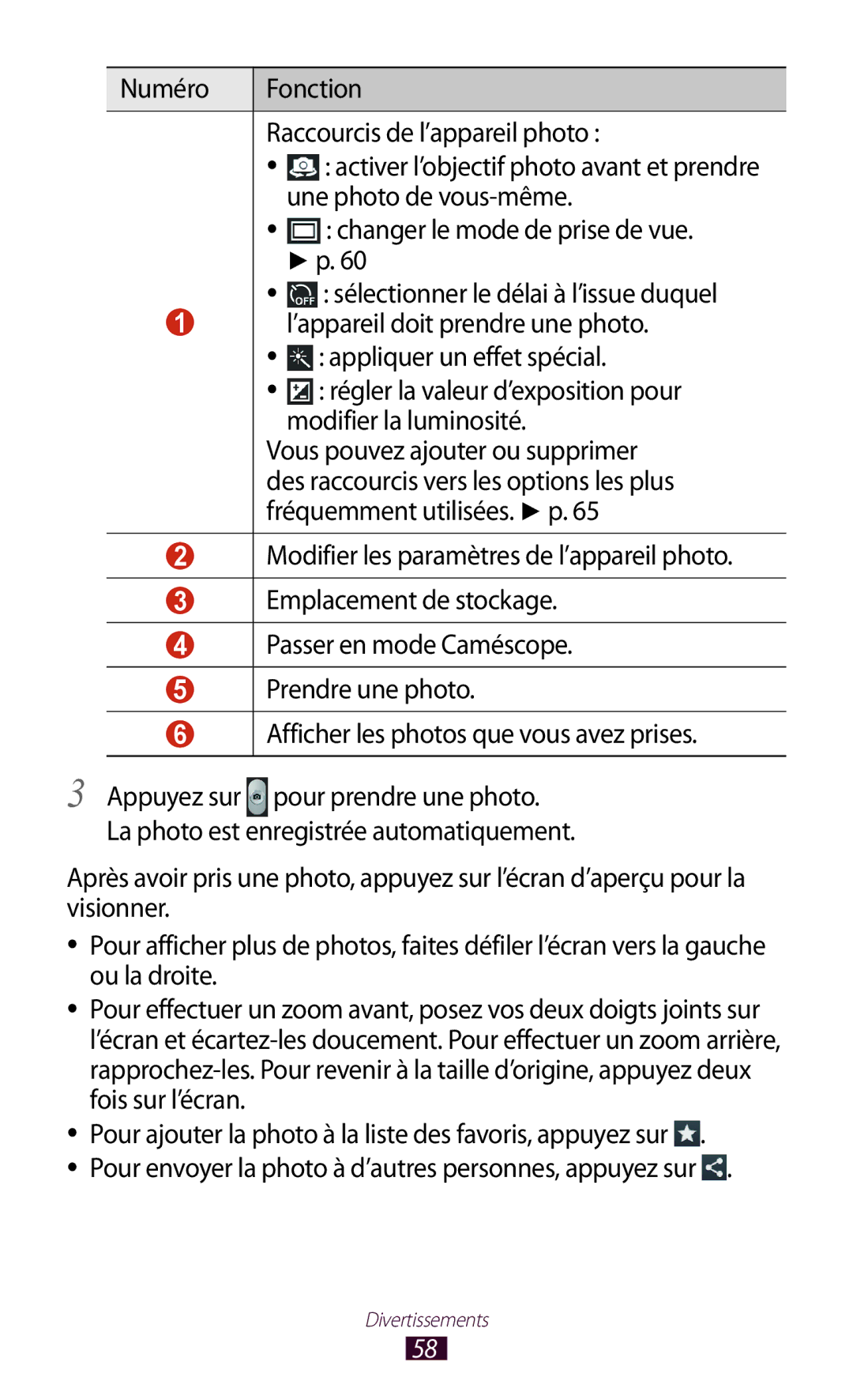 Samsung GT-P5110TSASFR, GT-P5110TSABOG, GT-P5110ZWEXEF manual Régler la valeur d’exposition pour modifier la luminosité 