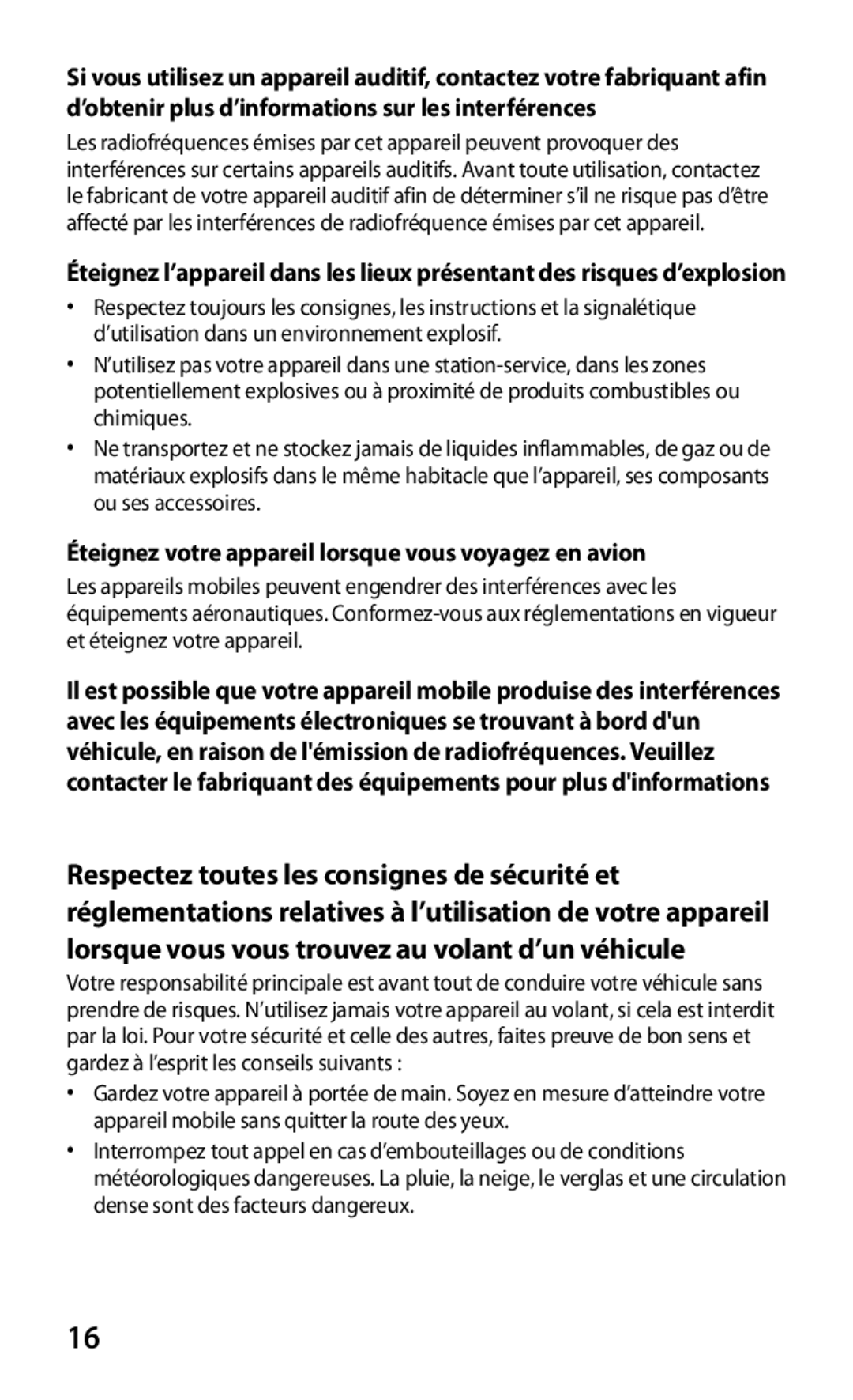 Samsung GT-P5110TSABOG, GT-P5110ZWEXEF, GT-P5110TSASFR, GT-P5110GRAXEF Éteignez votre appareil lorsque vous voyagez en avion 