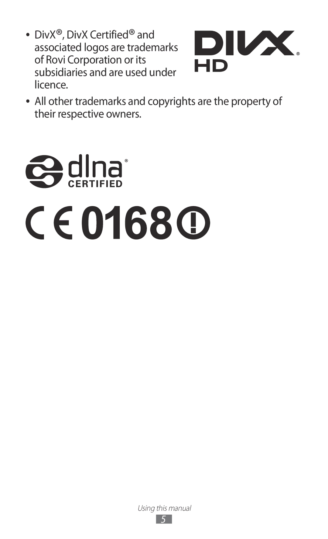 Samsung GT-P5110ZWEDBT, GT-P5110TSATUR, GT-P5110GRAATO, GT-P5110ZWAITV, GT-P5110ZWAATO, GT-P5110TSADBT Using this manual 