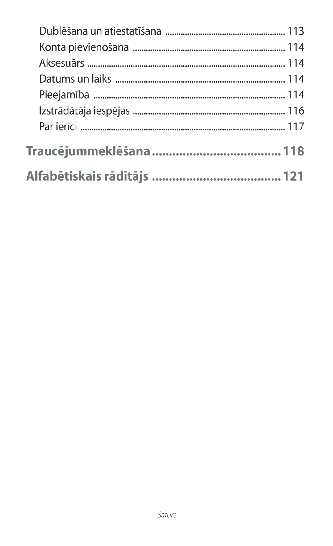 Samsung GT-P5110ZWASEB, GT-P5110TSASEB manual 114, 116, 117 