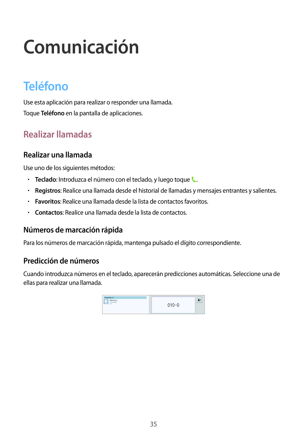 Samsung GT-P5200ZWAXEO, GT-P5200MKADBT, GT-P5200ZWATPH, GT-P5200ZWAITV manual Comunicación, Teléfono, Realizar llamadas 