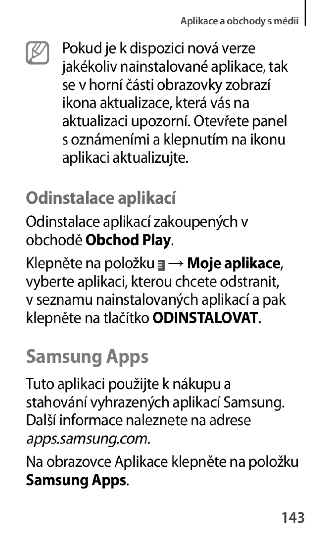 Samsung GT-P5200MKAXSK, GT-P5200ZWAEUR, GT-P5200ZWAXEO, GT-P5200MKAATO, GT-P5200ZWATPL, GT-P5200ZWADRE manual Samsung Apps, 143 