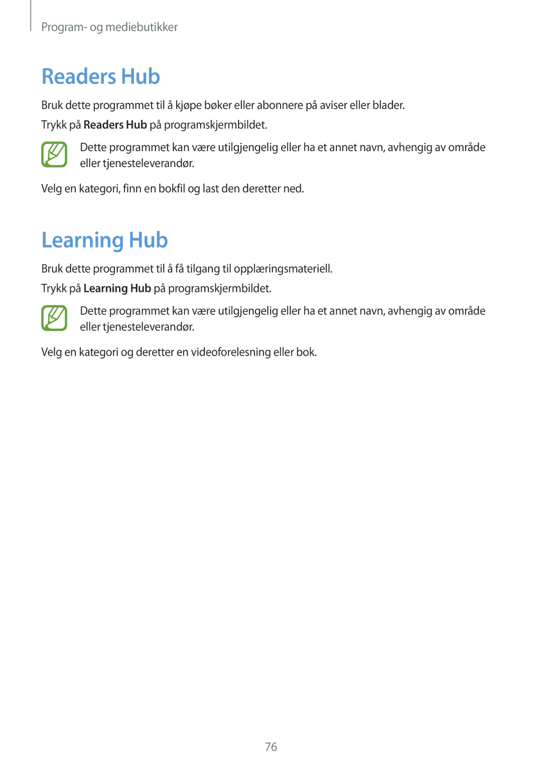 Samsung GT-P5200MKANEE, GT-P5200ZWANEE, GT-P5200GNANEE manual Readers Hub, Learning Hub 