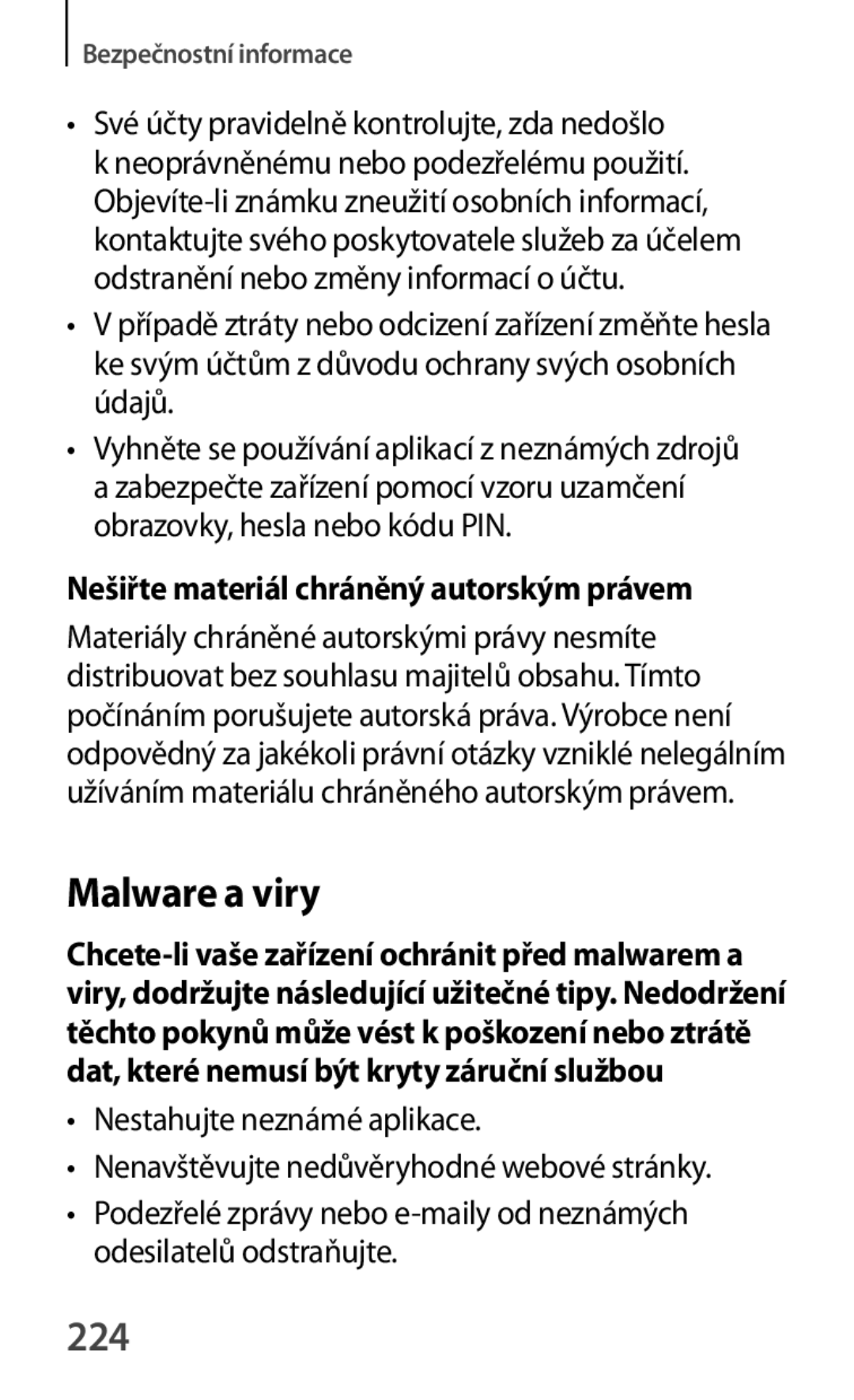 Samsung GT-P5210GNAATO, GT-P5210MKAXEO, GT-P5210ZWAXEO, GT-P5210ZWAATO, GT-P5210ZWEATO, GT-P5210MKAATO Malware a viry, 224 