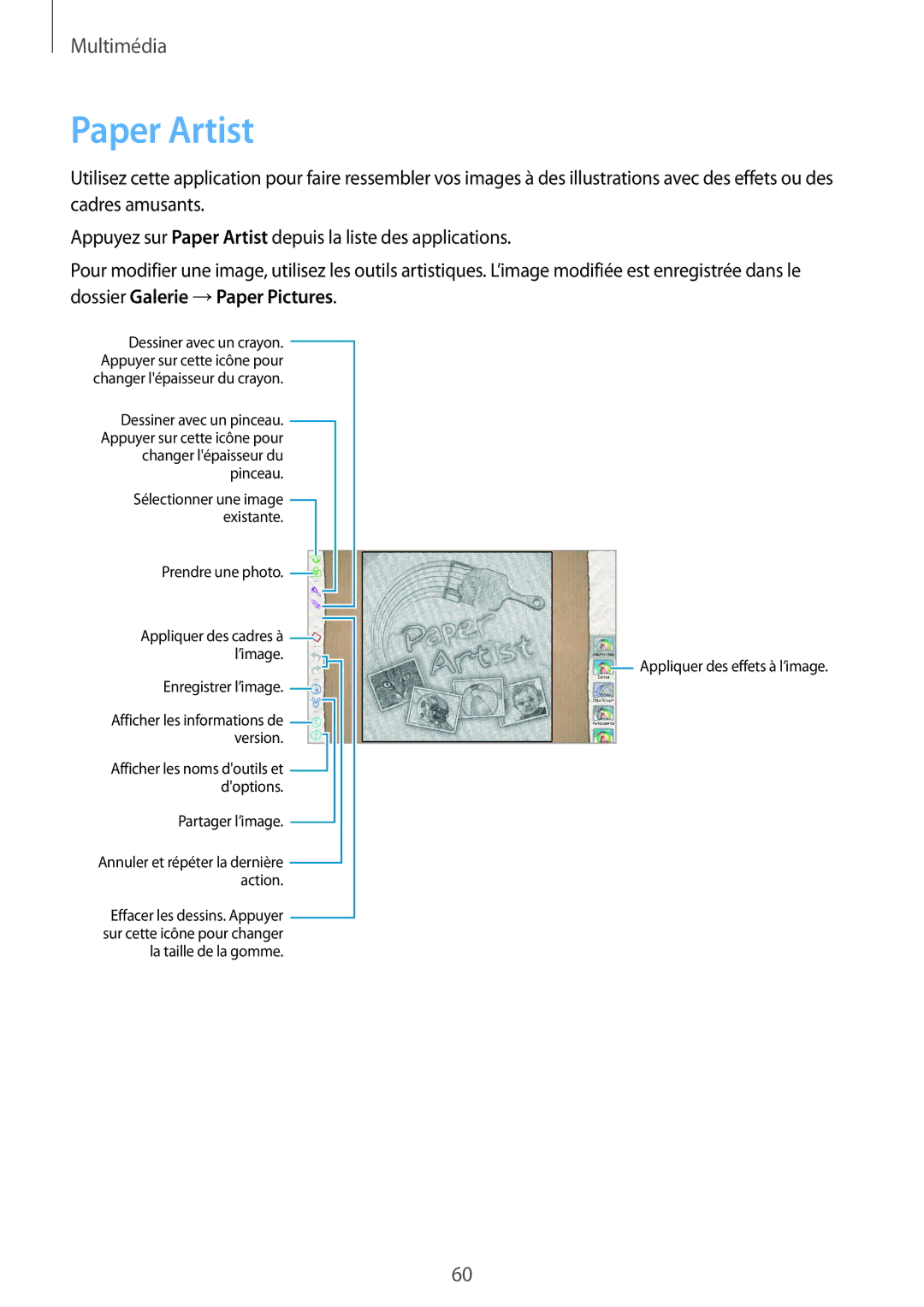 Samsung GT-P5210ZWABGL, GT-P5210MKABGL, GT-P5210GNABGL manual Paper Artist 