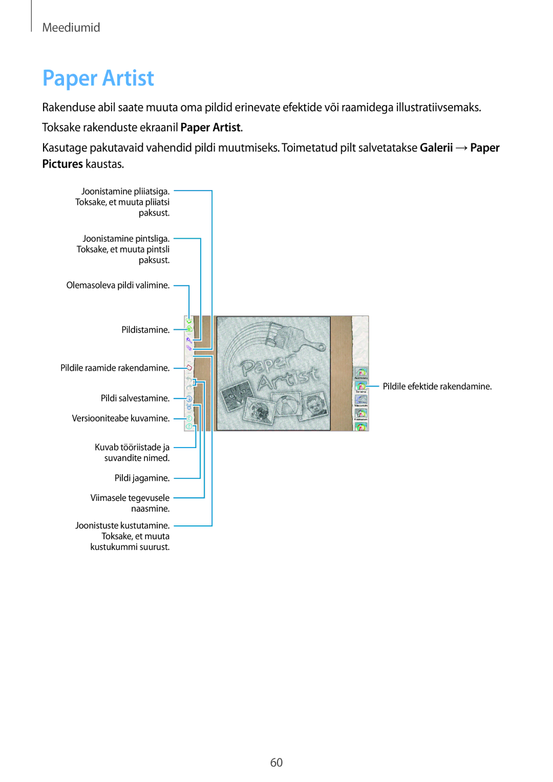 Samsung GT-P5210ZWASEB, GT-P5210MKASEB manual Paper Artist 