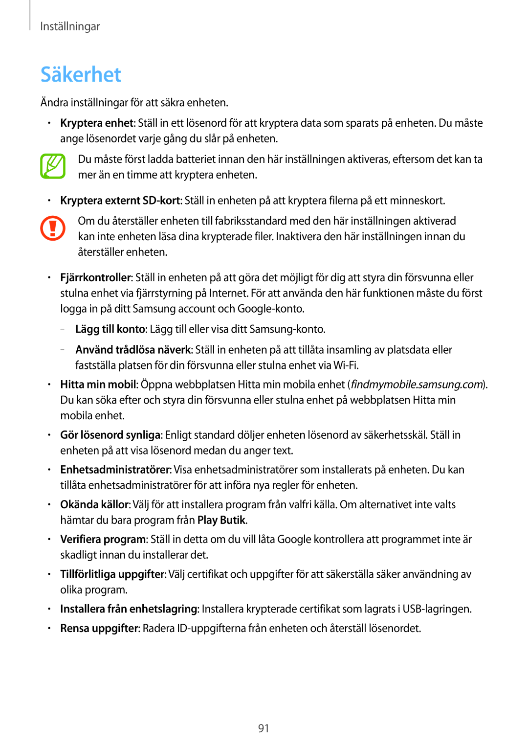 Samsung GT-P5210ZWENEE, GT-P5210GNENEE, GT-P5210GNANEE Säkerhet, Lägg till konto Lägg till eller visa ditt Samsung-konto 