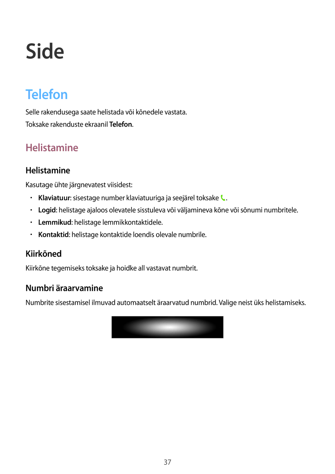 Samsung GT-P5220MKASEB, GT-P5220ZWASEB manual Side, Telefon, Helistamine 