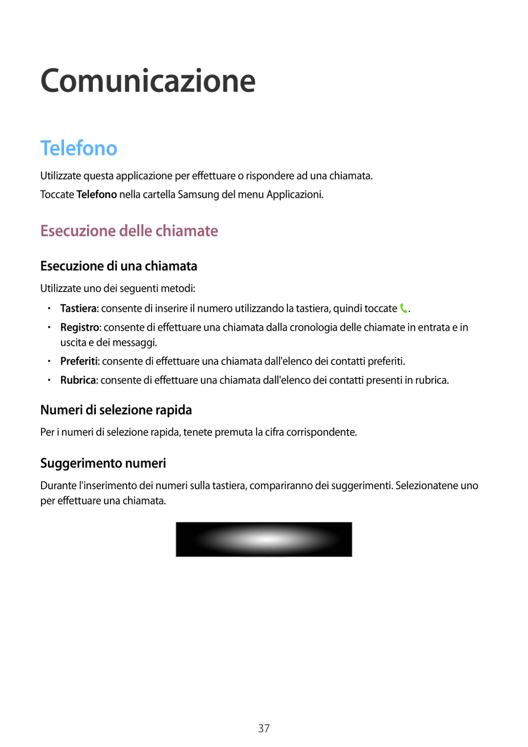 Samsung GT-P5220ZWATIM manual Comunicazione, Telefono, Esecuzione delle chiamate 