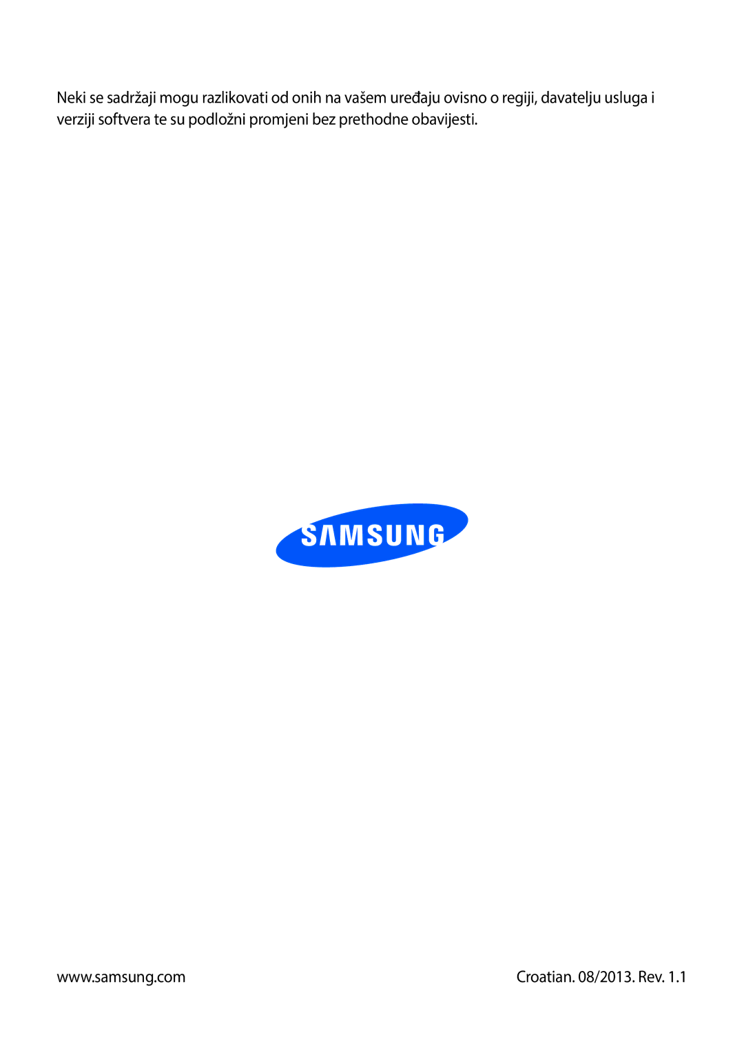 Samsung GT-P5220ZWAVIP, GT-P5220ZWACRO manual Croatian /2013. Rev 