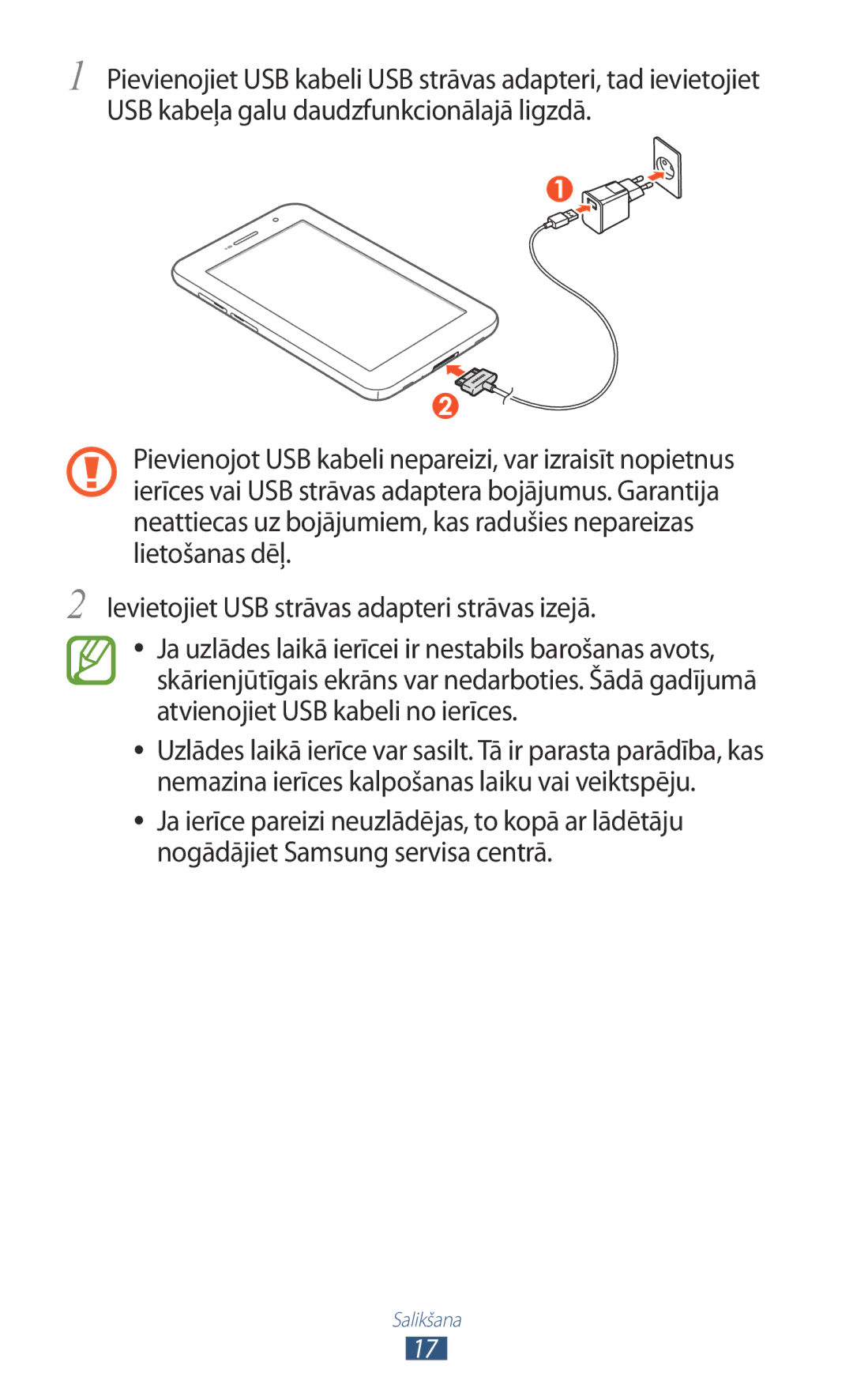 Samsung GT-P6200UWASEB, GT-P6200MAASEB manual Salikšana 