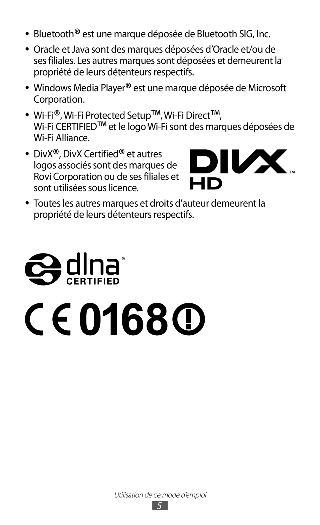 Samsung GT-P6200MAASFR, GT-P6200ZWAFTM, GT-P6200UWAXEF, GT-P6200MAAXEF, GT-P6200UWASFR manual Utilisation de ce mode d’emploi 