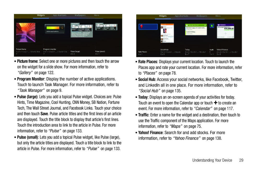 Samsung GT-P6210 user manual Event. For more information, refer to Calendar on 