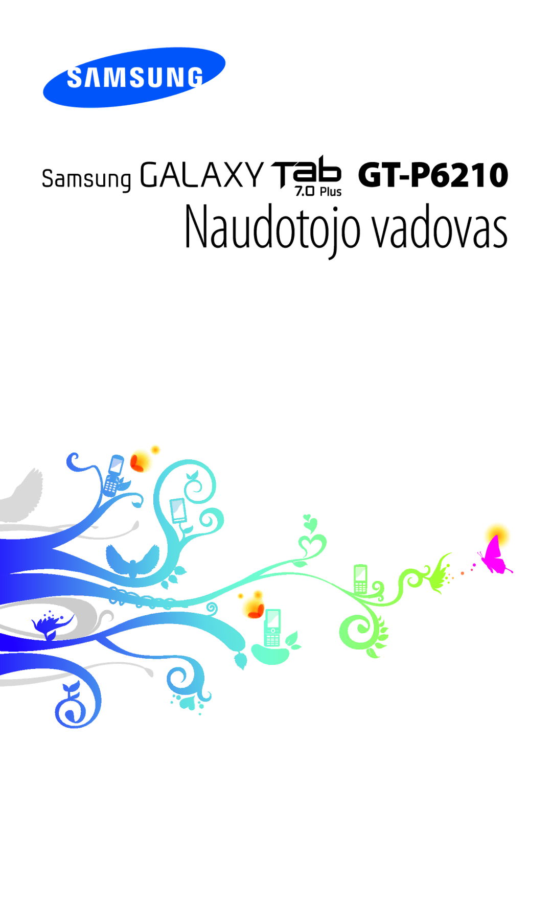 Samsung GT-P6210UWASEB manual Naudotojo vadovas 