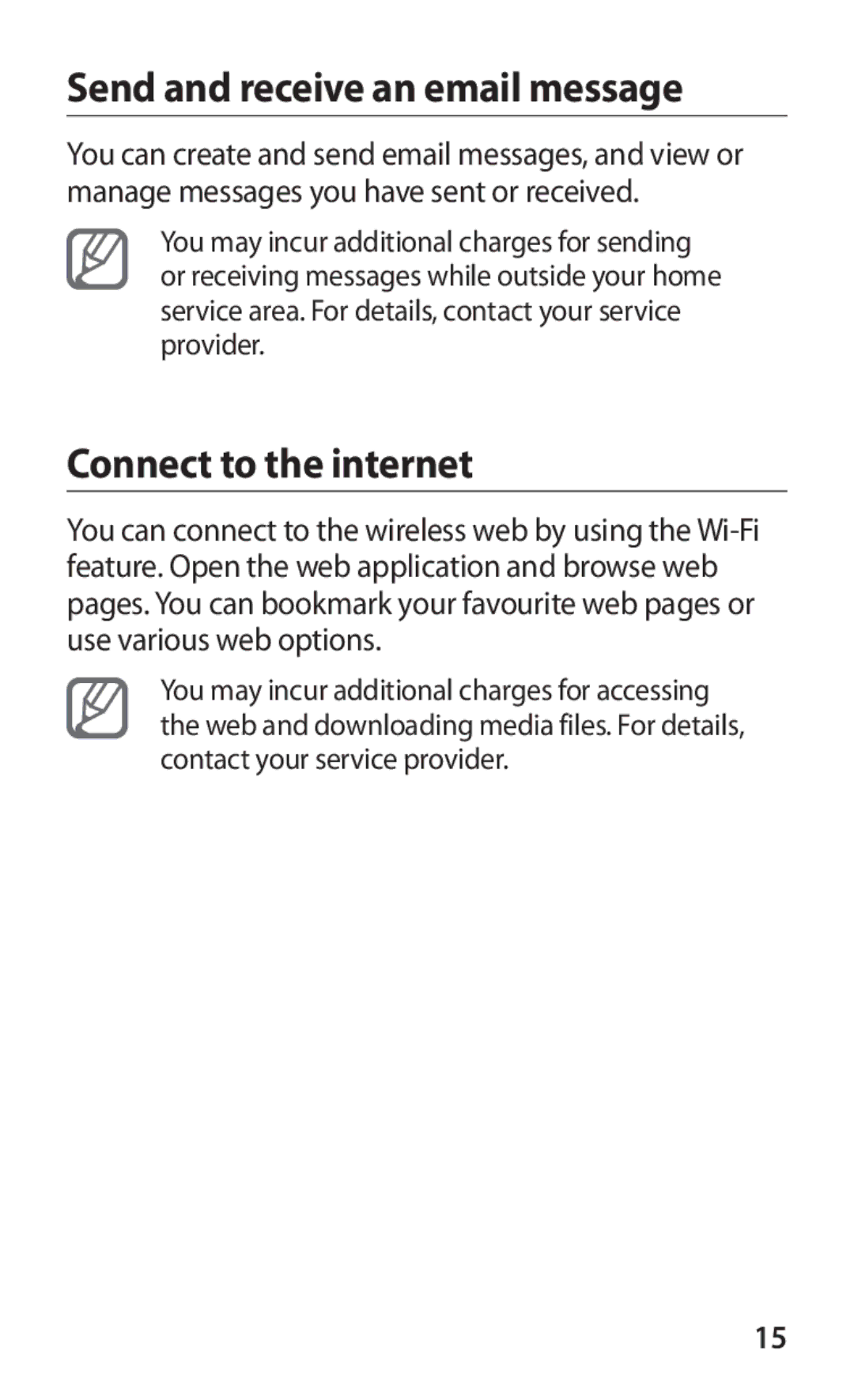 Samsung GT-P6211MAADBT, GT-P6211UWADBT manual Send and receive an email message, Connect to the internet 