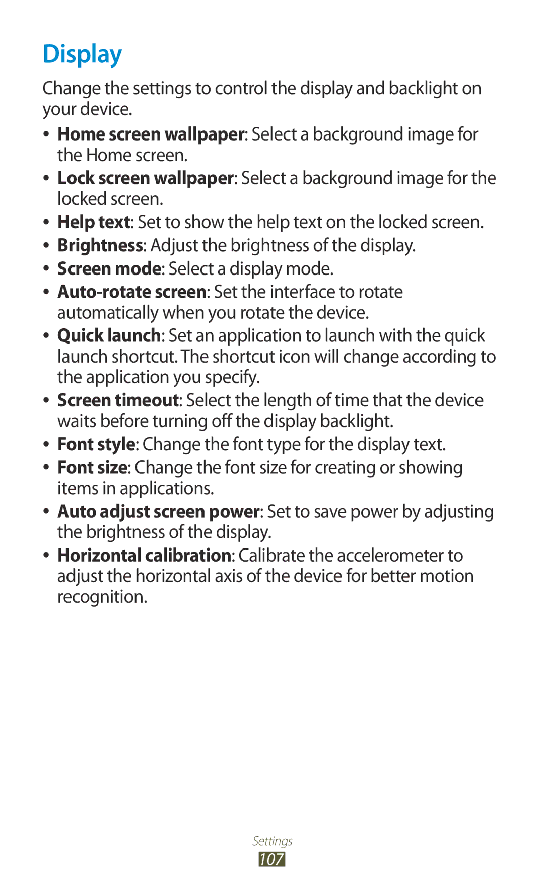 Samsung GT-P6211MAADBT, GT-P6211UWADBT manual Display 