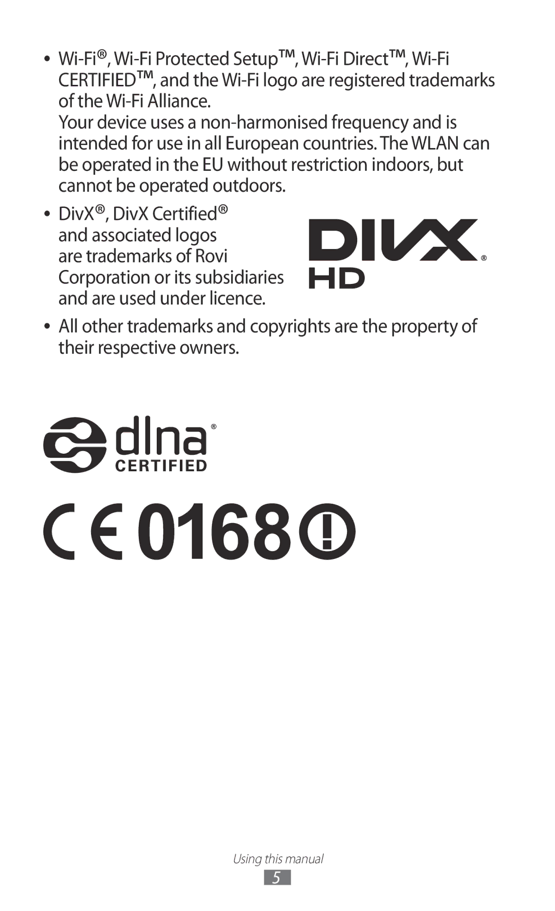 Samsung GT-P6800LSASKZ, GT-P6800LSAJED, GT-P6800LSAEGY manual Are trademarks of Rovi Corporation or its subsidiaries 