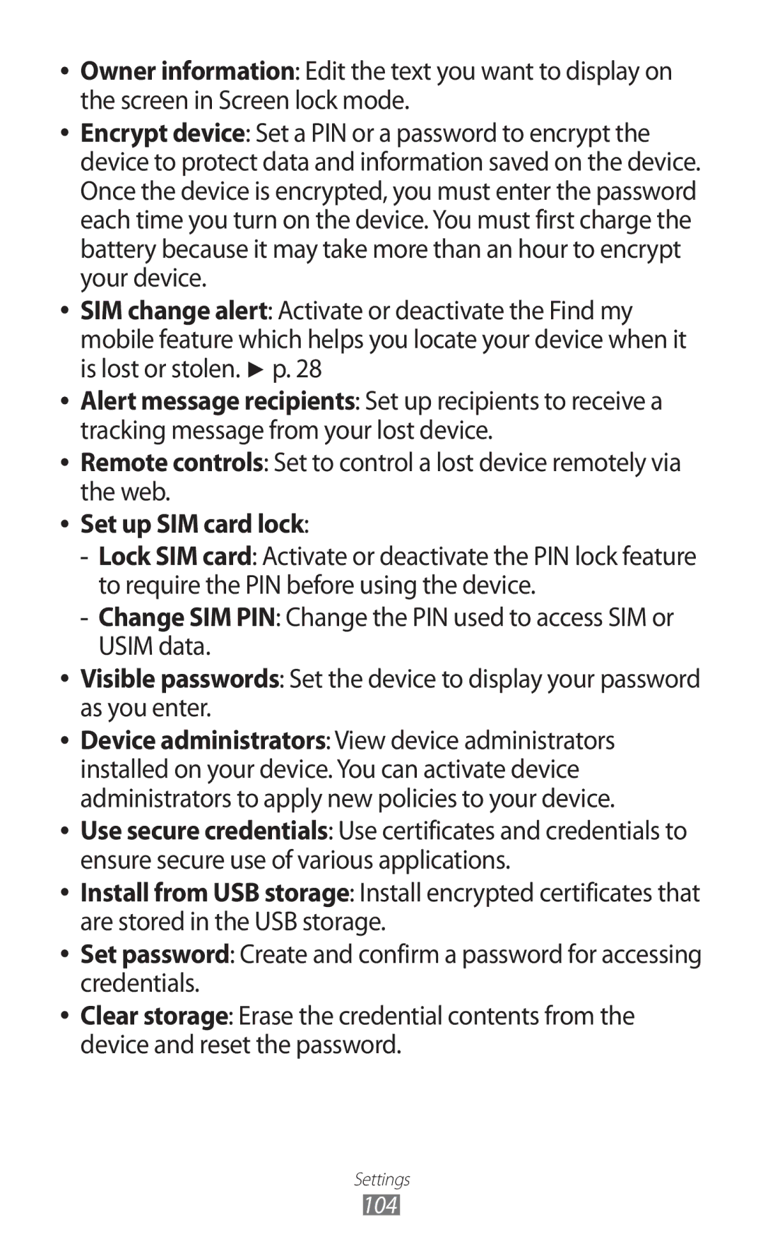 Samsung GT-P7300FKAXSG, GT-P7300FKAARB, GT-P7300FKEJED, GT-P7300UWAAFR, GT-P7300UWABTC Set up SIM card lock, As you enter 