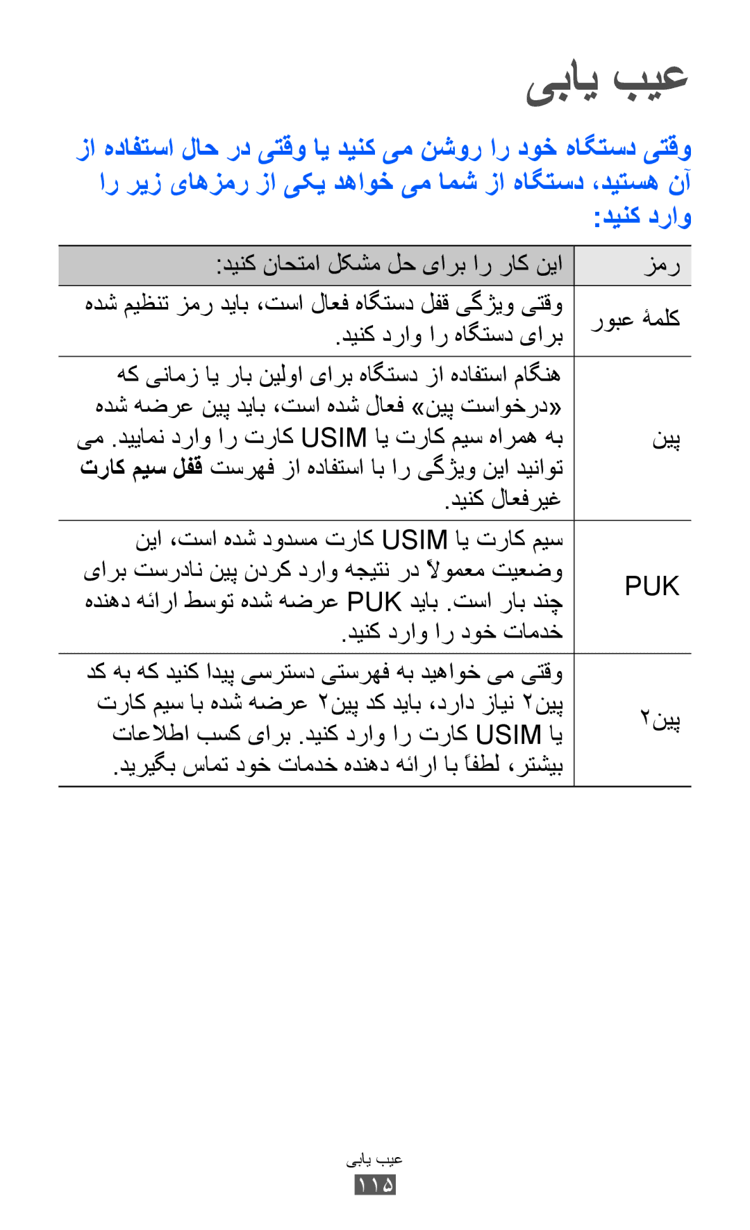 Samsung GT-P7300FKATHR زمر, دینک دراو ار هاگتسد یارب, دینک لاعفریغ نیا ،تسا هدش دودسم تراک Usim ای تراک میس, ۲نیپ 