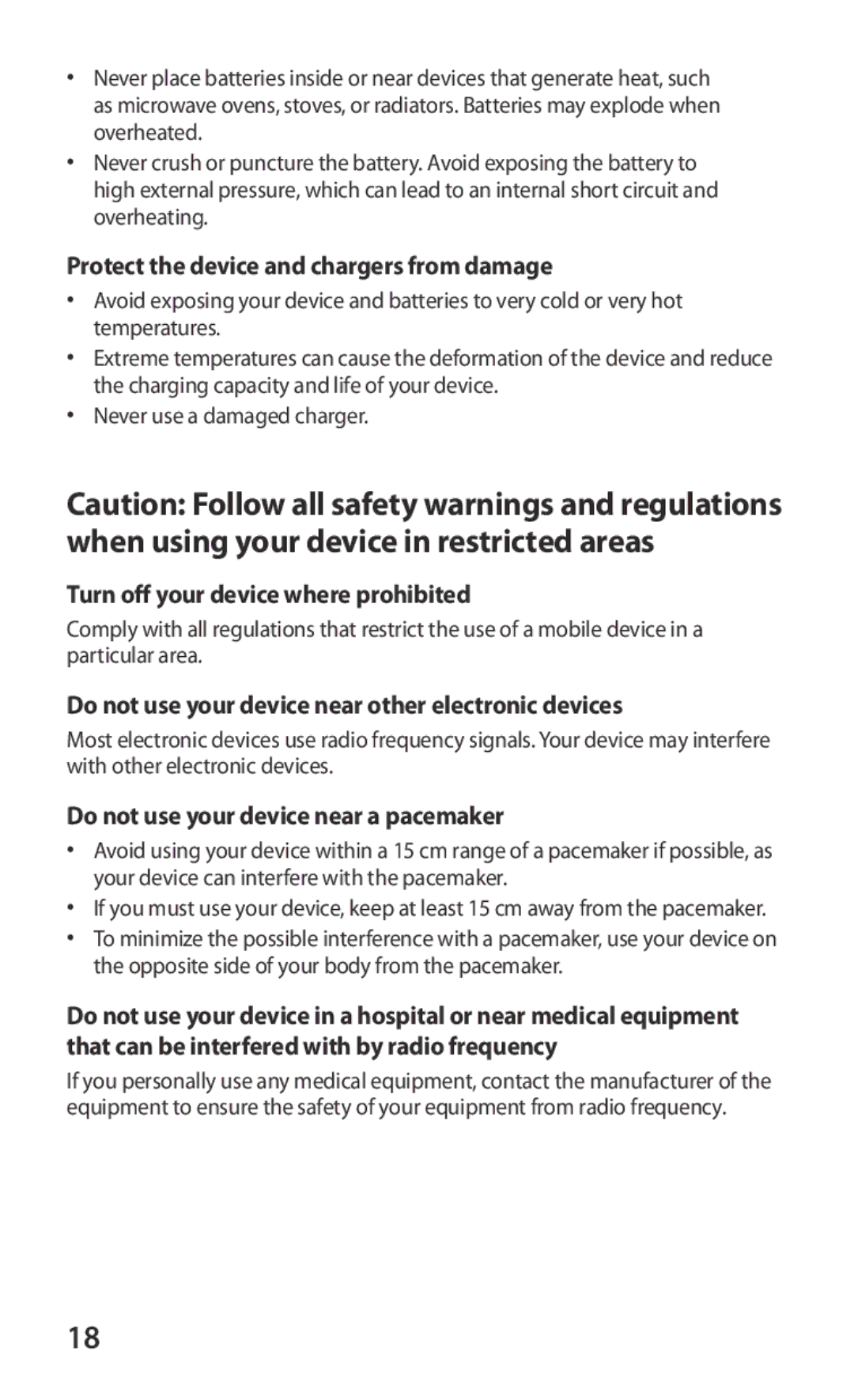 Samsung GT-P7300FKAAFR, GT-P7300FKAARB Protect the device and chargers from damage, Turn off your device where prohibited 