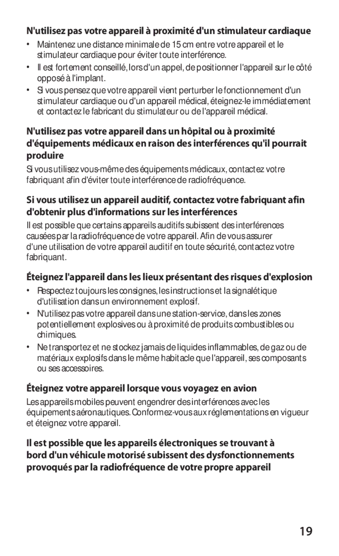 Samsung GT-P7300FKABGL, GT-P7300FKAGBL, GT-P7300UWAGBL, GT-P7300UWABGL Éteignez votre appareil lorsque vous voyagez en avion 