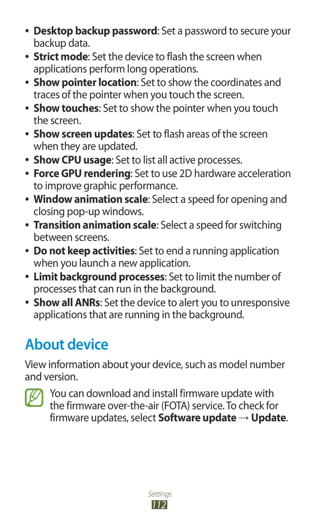 Samsung GT-P7310UWAILO, GT-P7310FKEKSA, GT-P7310FKAKSA, GT-P7310FKEJED, GT-P7310UWAKSA, GT-P7310FKAJED manual About device 