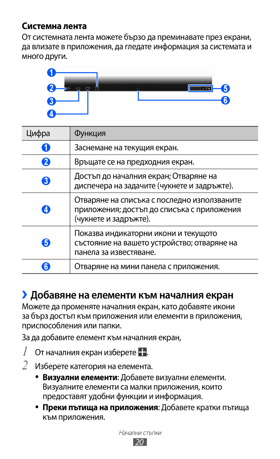 Samsung GT-P7310FKABGL manual ››Добавяне на елементи към началния екран, Преки пътища на приложения Добавете кратки пътища 