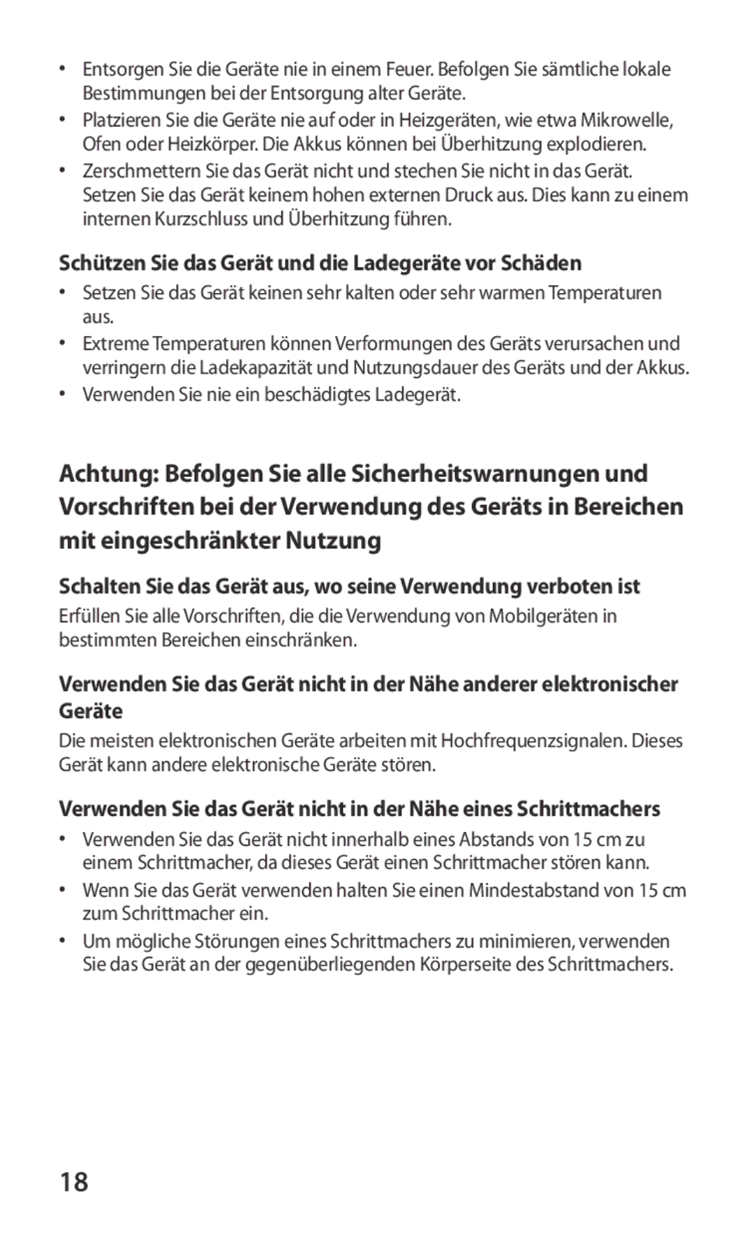 Samsung GT-P7320UWADTM, GT-P7320UWAVD2, GT-P7320FKAOPT, GT-P7320FKATMN Schützen Sie das Gerät und die Ladegeräte vor Schäden 