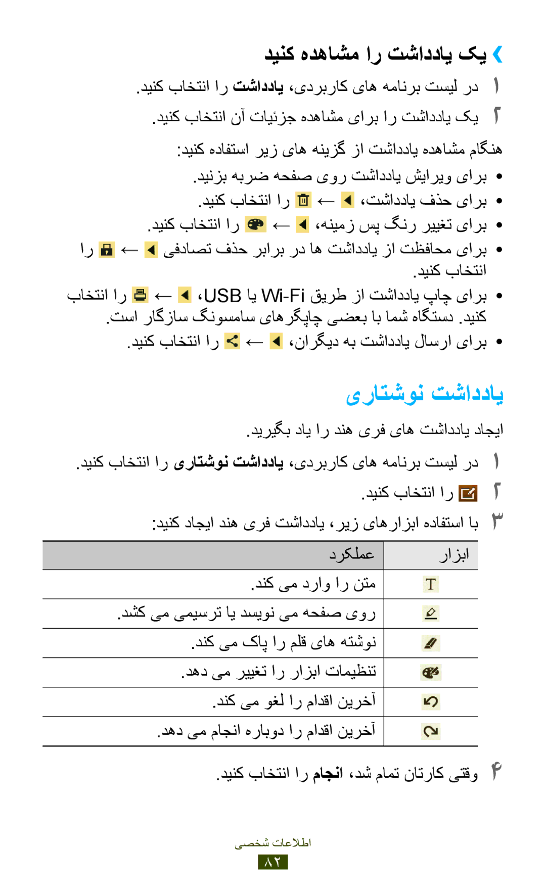 Samsung GT-P7500ZWDAFR یراتشون تشاددای, دینک هدهاشم ار تشاددای کی››, دینک باختنا ار تشاددای ،یدربراک یاه همانرب تسیل رد1 