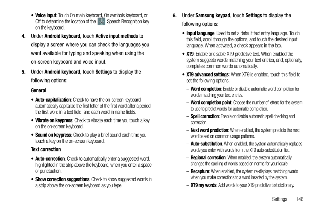 Samsung GT-P7510 user manual Text correction 