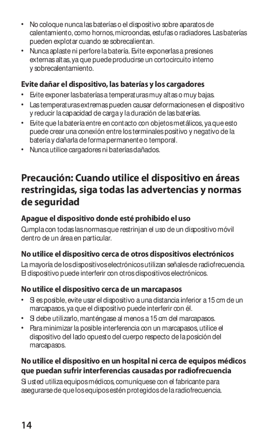 Samsung GT-P7510UWDFOP, GT-P7510FKDFOP manual Evite dañar el dispositivo, las baterías y los cargadores 