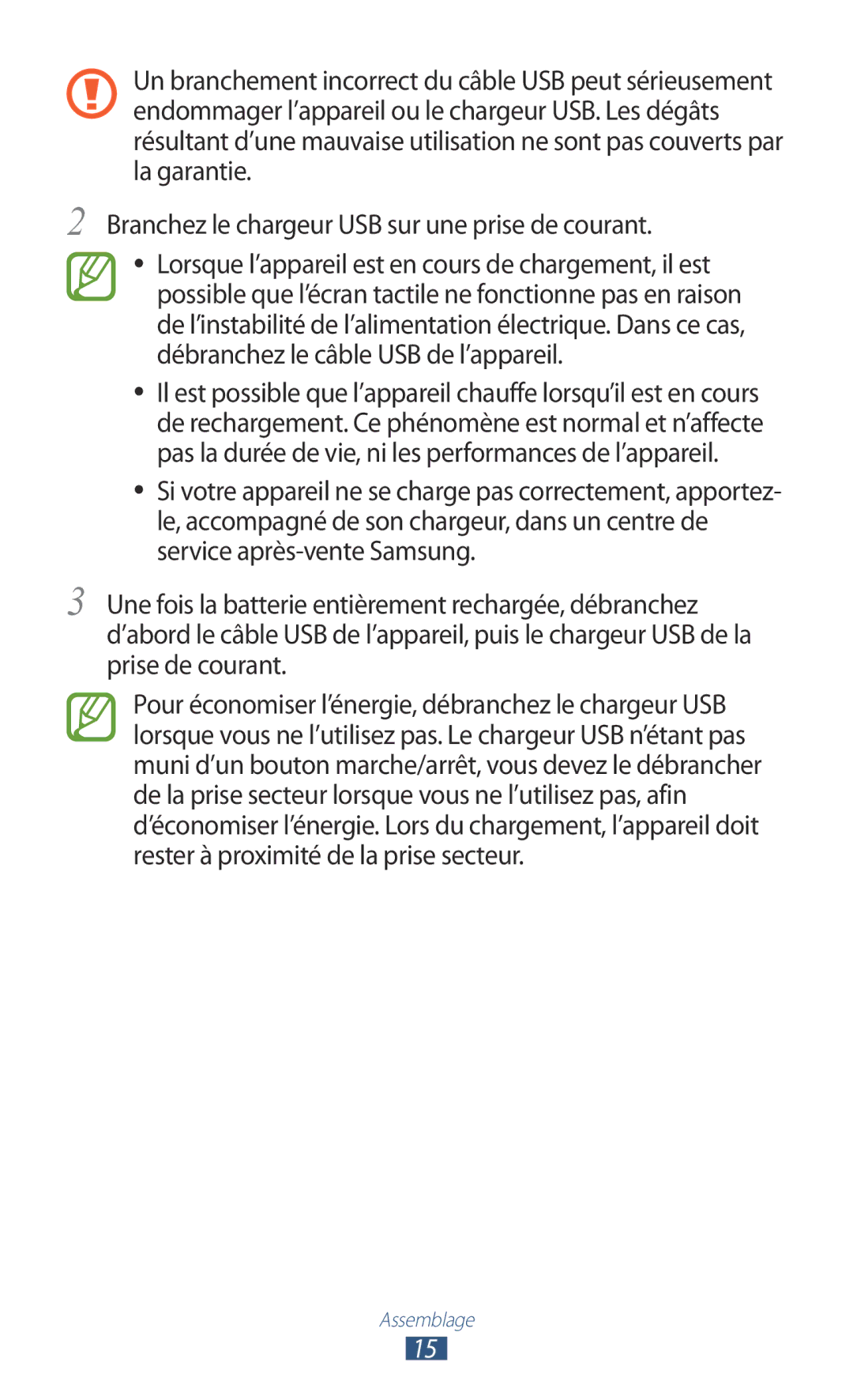 Samsung GT-P7510FKDSFR, GT-P7510UWDXEF, GT-P7510UWDFTM, GT-P7510UWAXEF, GT-P7510FKDXEF, GT-P7510FKDFTM manual Assemblage 