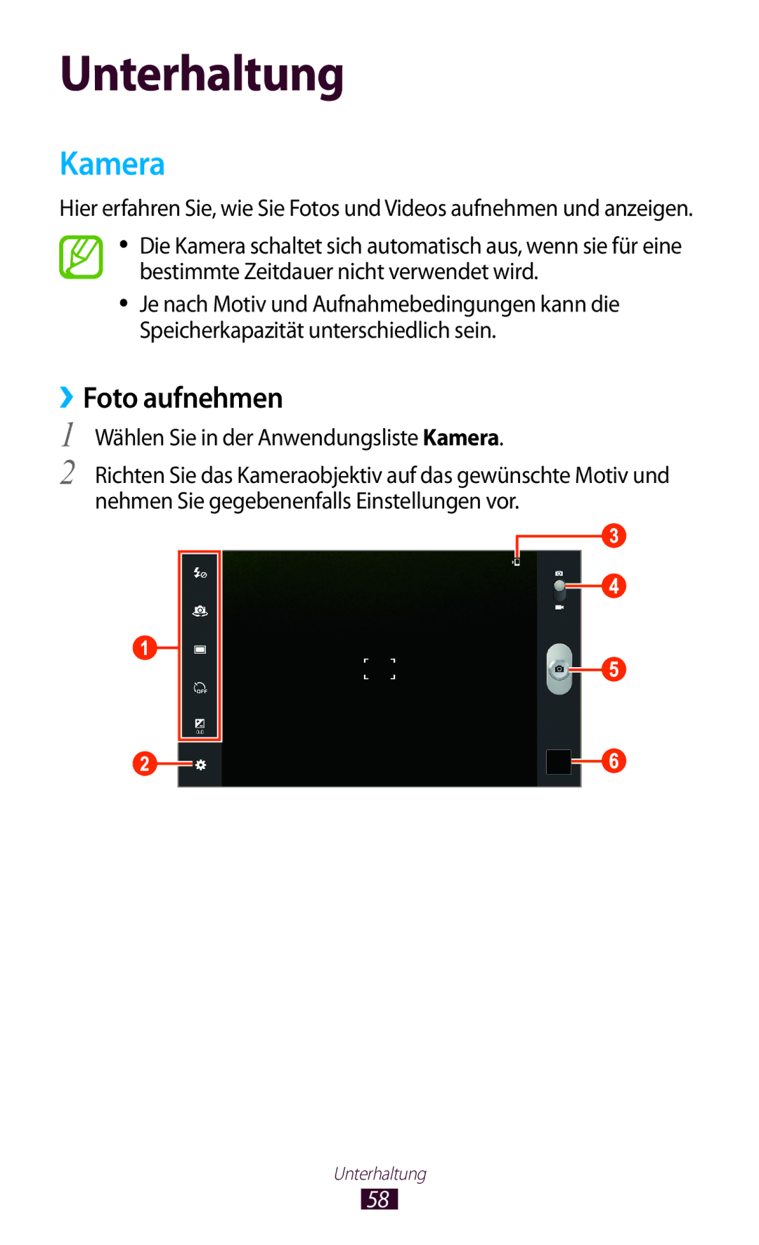 Samsung GT-P7510FKEDBT, GT-P7510UWEDBT, GT-P7510FKDDBT, GT-P7510FKDATO, GT-P7510FKADBT manual Kamera, ››Foto aufnehmen 