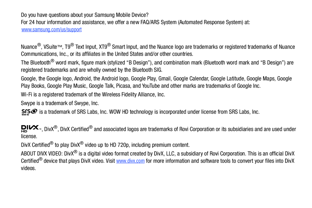 Samsung GT-P7510MAVXAB, GT-P7510UWVXAB, GT-P7510MAYXAB user manual 