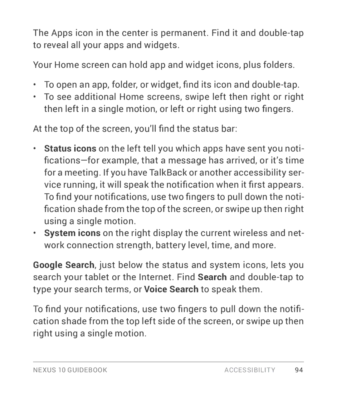 Samsung GT-P8110HAVXAR manual Accessibility 