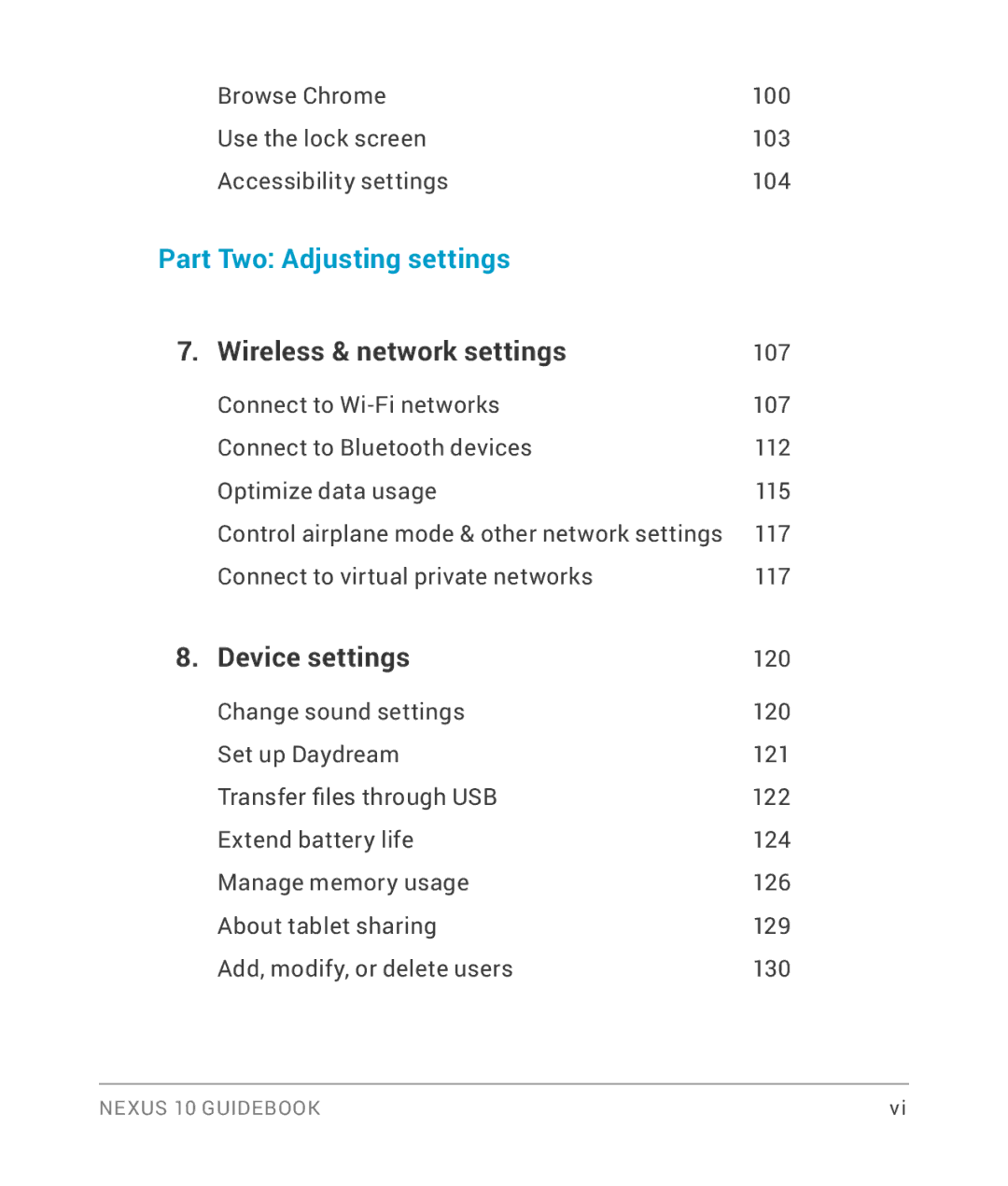 Samsung GT-P8110HAVXAR manual Wireless & network settings, Device settings 