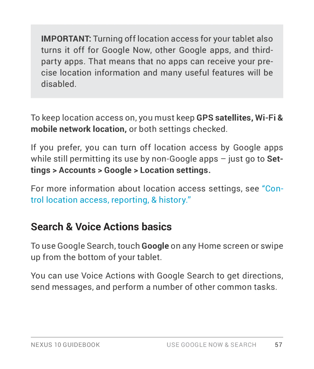 Samsung GT-P8110HAVXAR manual Search & Voice Actions basics 