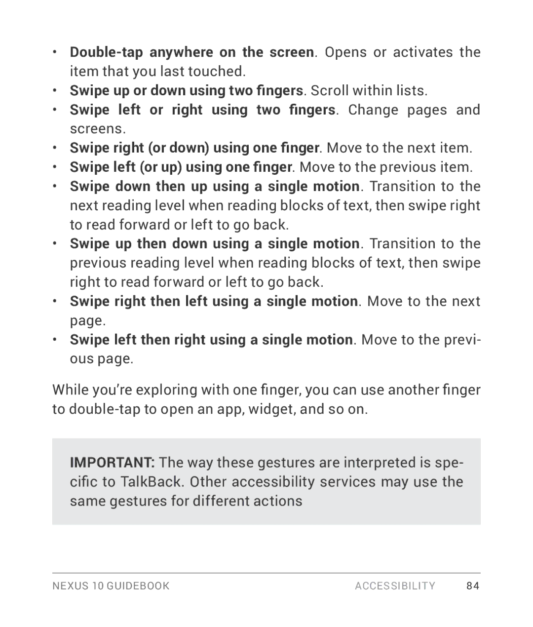 Samsung GT-P8110HAVXAR manual Accessibility 