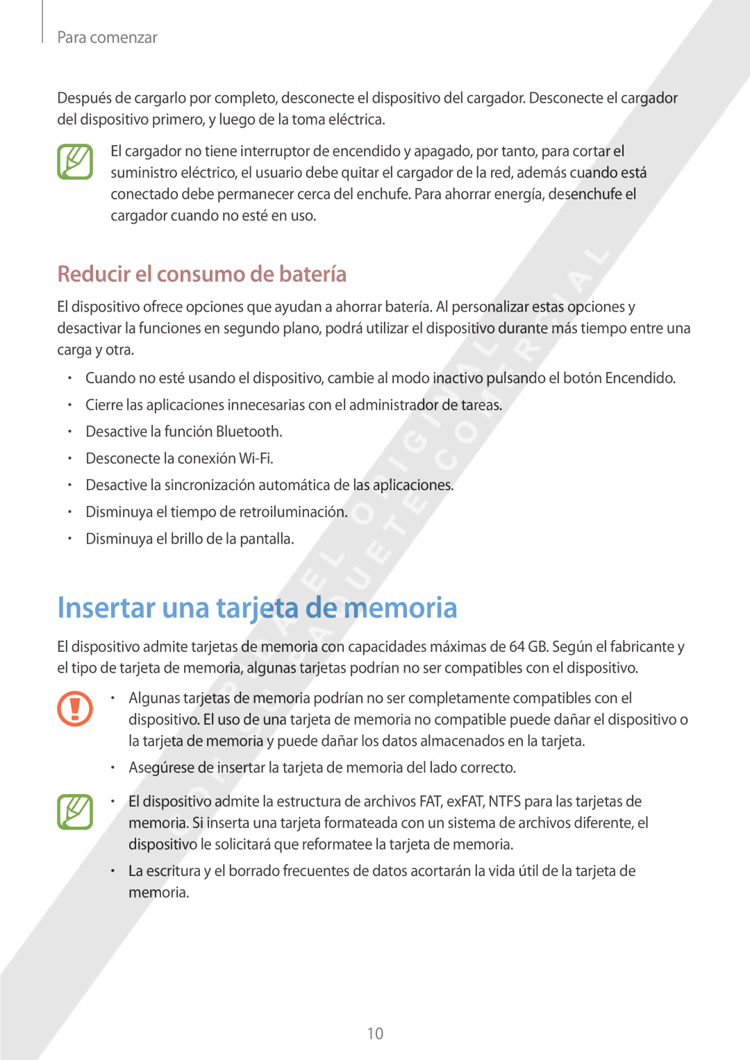 Samsung GT-P8510MSAPHE manual Insertar una tarjeta de memoria, Reducir el consumo de batería 