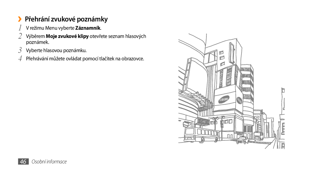 Samsung GT-S3370HSAO2C manual ››Přehrání zvukové poznámky 