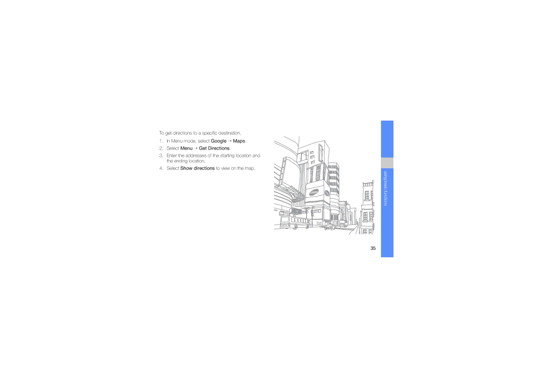 Samsung GT-S3653CYATMA, GT-S3653CWWMID, GT-S3653CYAMED, GT-S3653CYATUN, GT-S3653CYWAFR, GT-S3653ENATMC Using basic functions 