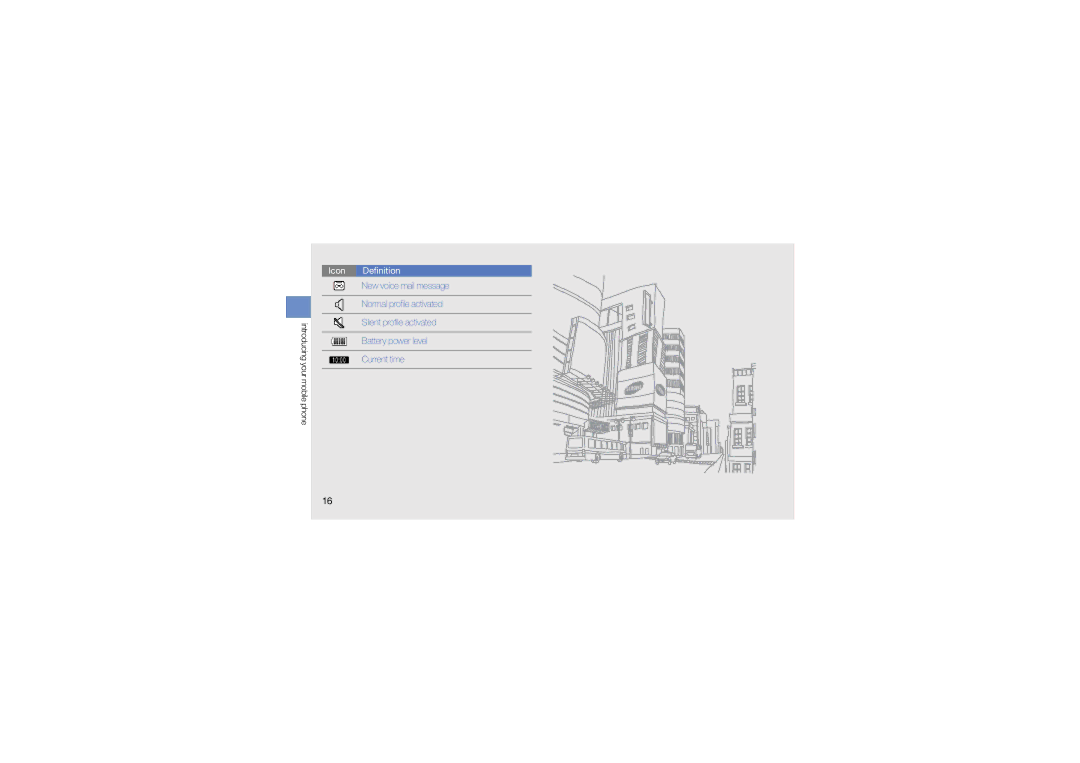 Samsung GT-S5230OWWAMN, GT-S5230DIWCIT, GT-S5230OWWCIT, GT-S5230LKWCIT, GT-S5230LKWAMN, GT-S5230LKWFOP manual Icon Definition 