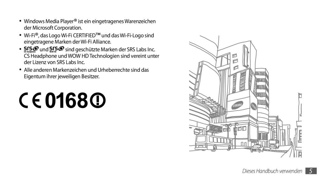 Samsung GT-S5250HKADBT, GT-S5250HKAEPL manual Dieses Handbuch verwenden 