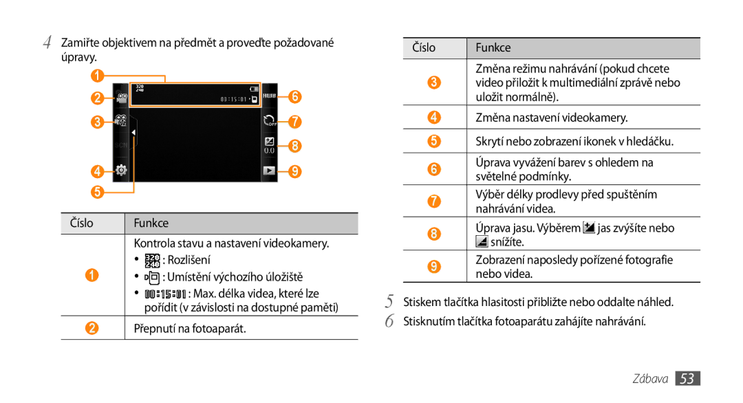 Samsung GT-S5250PWFIRD, GT-S5250PWAIRD, GT-S5250HKAXEZ, GT-S5250PWAXEZ Úprava vyvážení barev s ohledem na světelné podmínky 