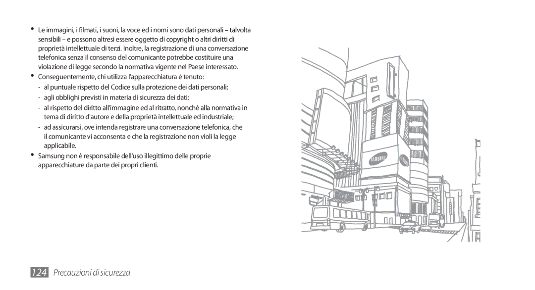 Samsung GT-S5250PWATIM, GT-S5250TIACIT, GT-S5250HKATIM manual Conseguentemente, chi utilizza lapparecchiatura è tenuto 